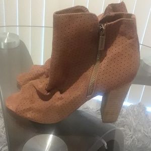 Open toe ankle boot